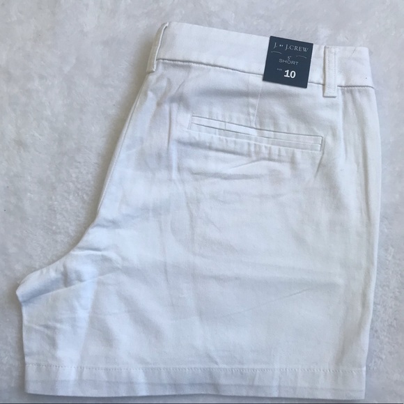 ***SOLD***NWT J. Crew White Chino Shorts - Picture 3 of 5